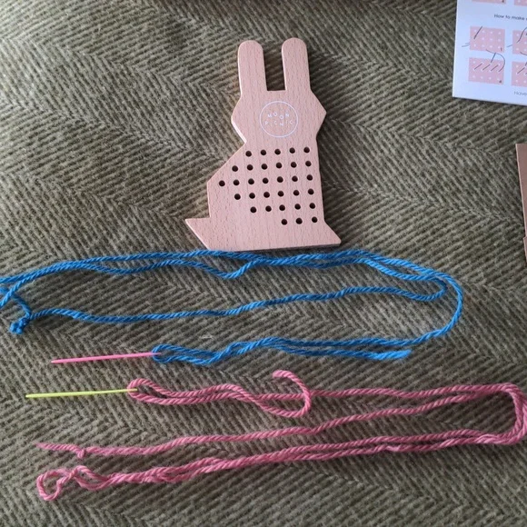 Beginner Bunny Cross-stitch Kit Rabbit By Moon Picnic, Beachwood Bunny Age 4+ - Picture 9 of 13